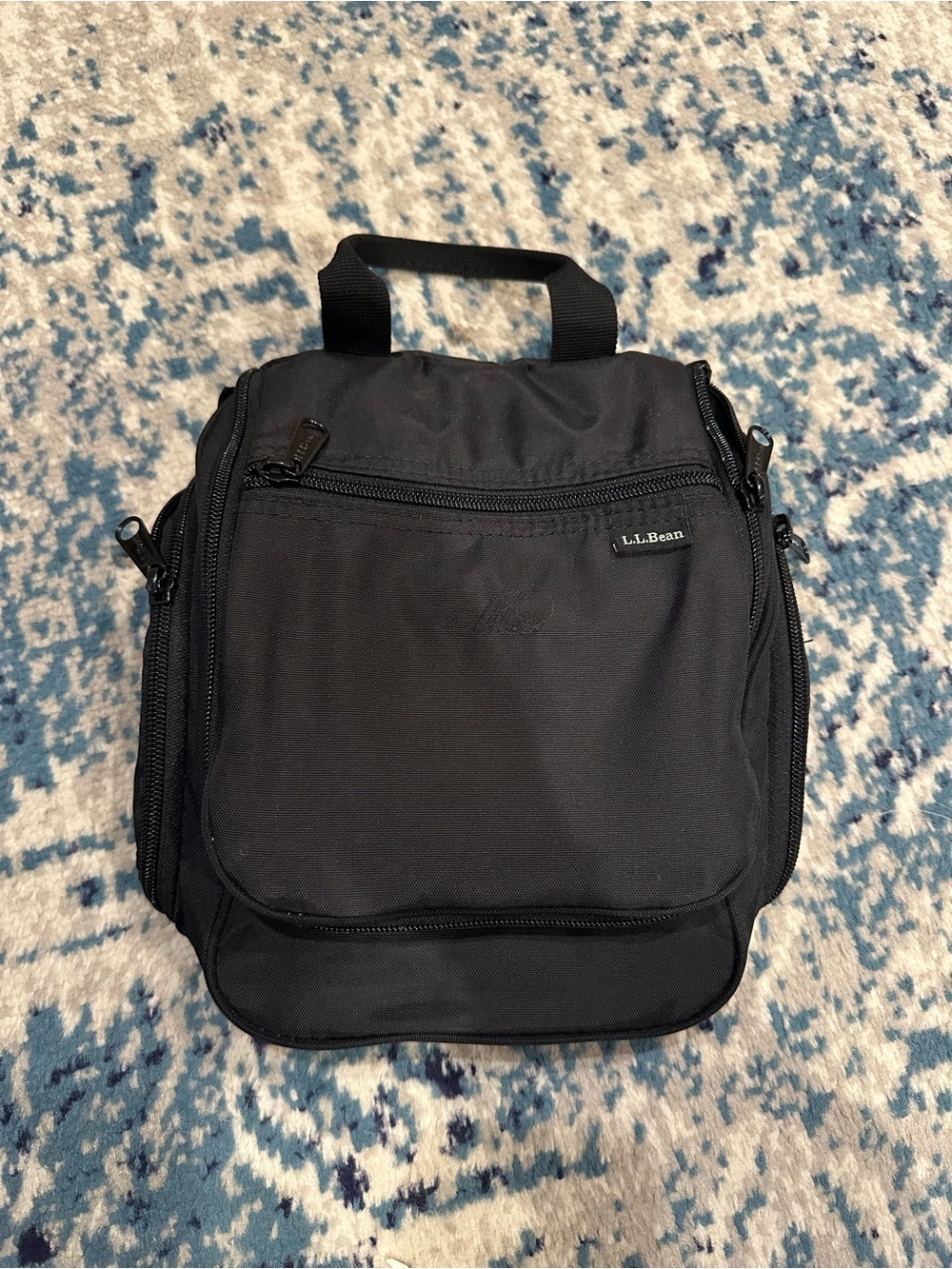 L. L. Bean Personal Organizer Toiletry Bag, Small -Black